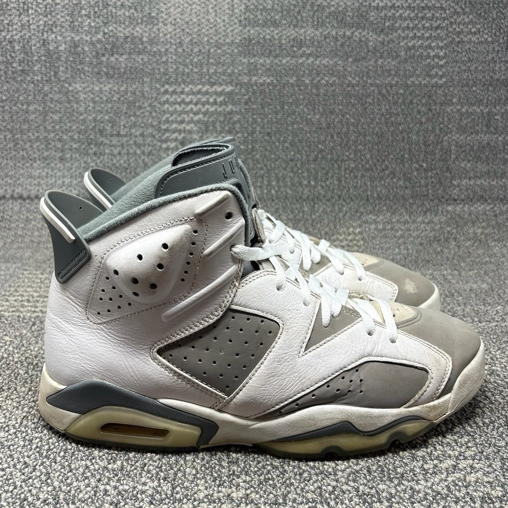 Nike Air Jordan 6 Retro Cool Grey Men's Size 11 Shoes CT8529-100 White Grey